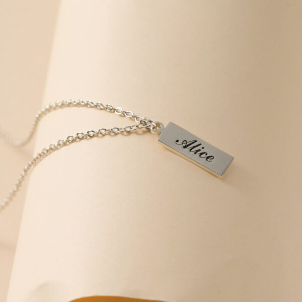 Dainty Name Tag Necklace Cvn26 3