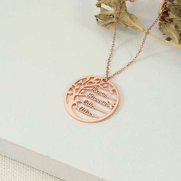 Personalized Family Tree Name Necklace Cvn28 3
